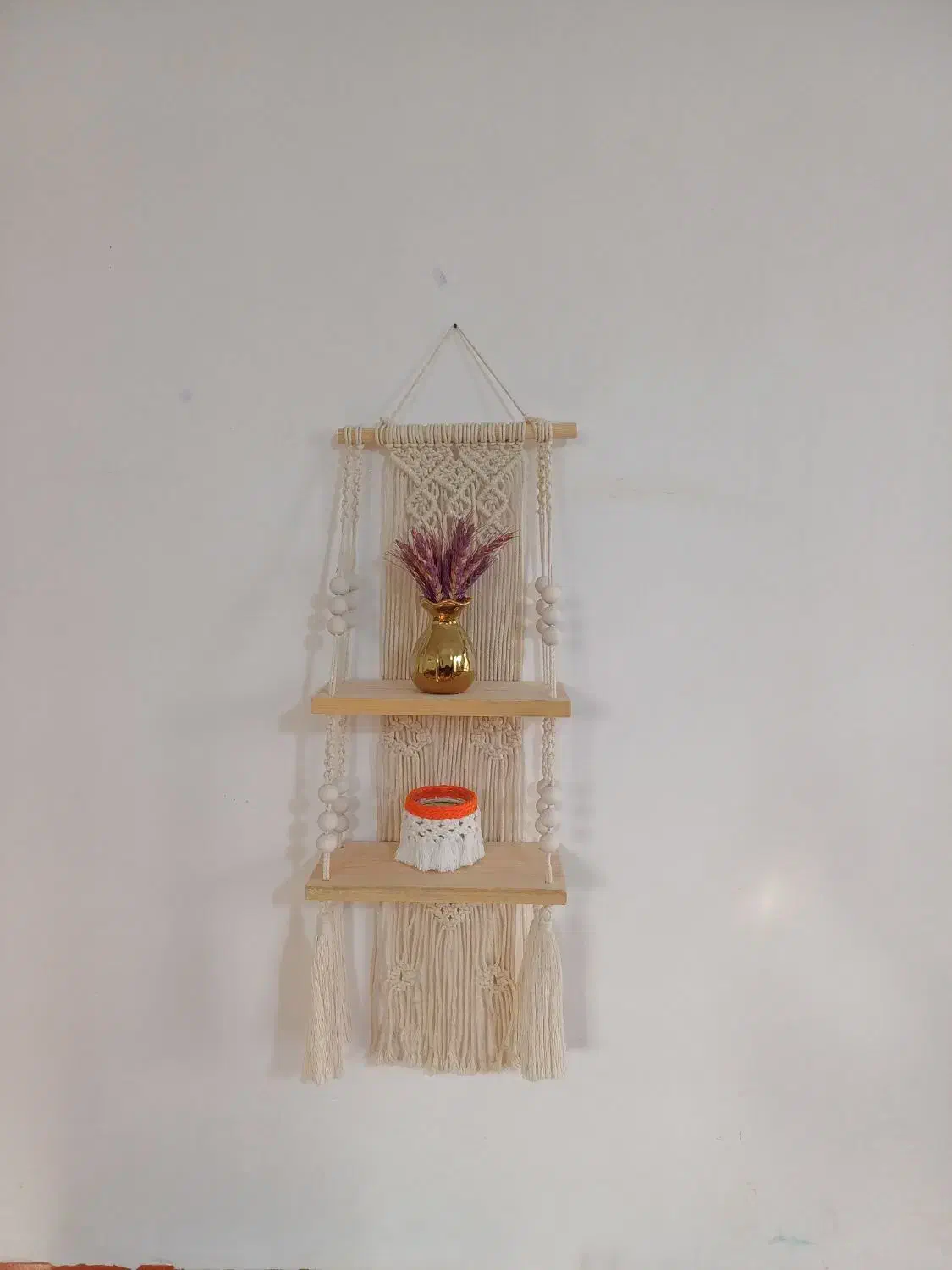 اویز .شلف مکرومه|صنایع دستی و سایر لوازم تزئینی|عطاملک, |دیوار