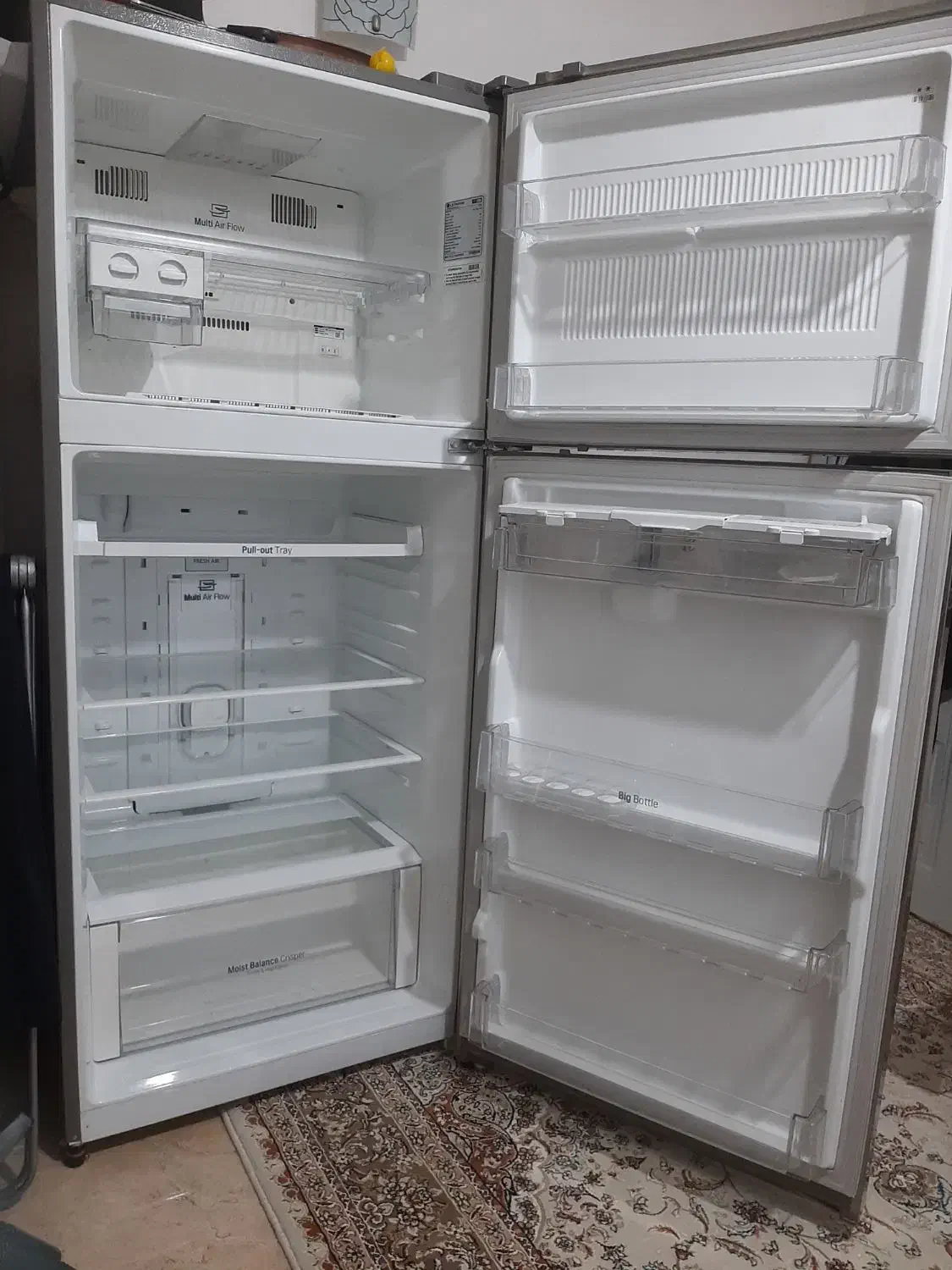 یخچال الجی سیلور نیم فریزر یکسال کار کرده در حدنو|یخچال و فریزر|هشتگرد, مدرس|دیوار