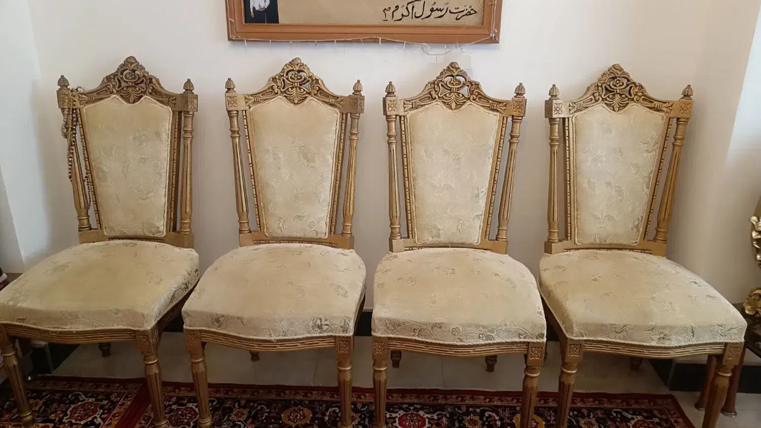 6عدد صندلی اصل سلطنتی|میز و صندلی غذاخوری|خرم‌آباد (تنکابن), |دیوار