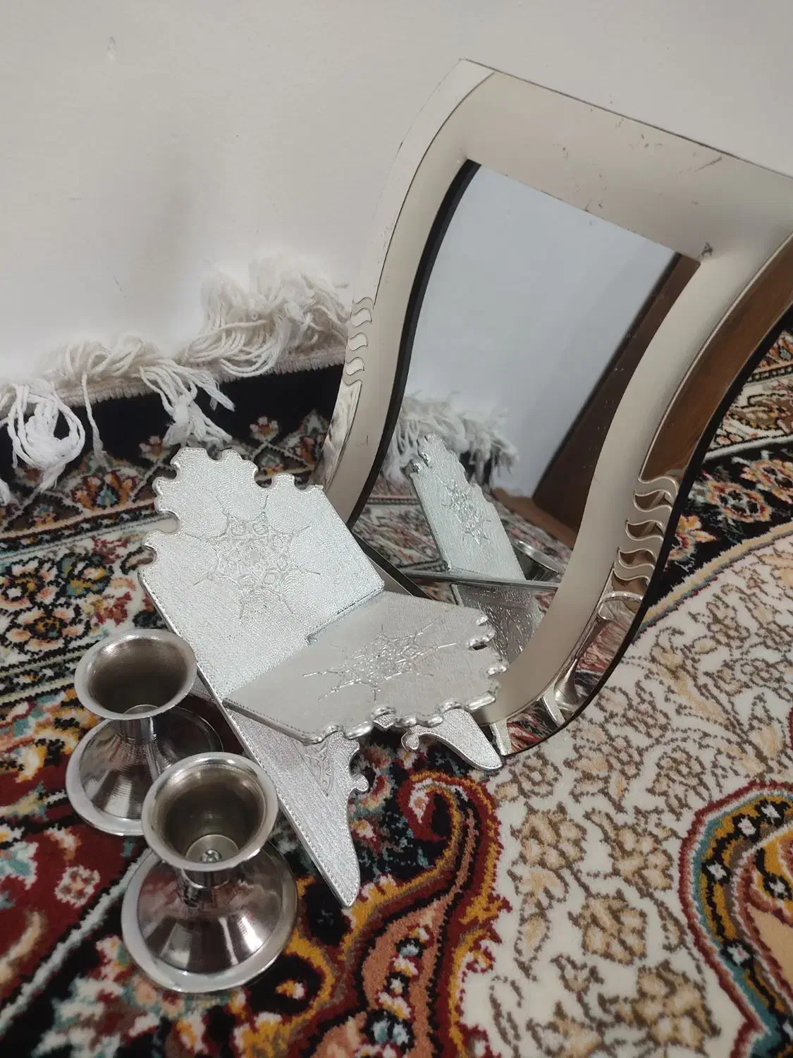 آیینه وشمعدان|صنایع دستی و سایر لوازم تزئینی|سنندج, |دیوار