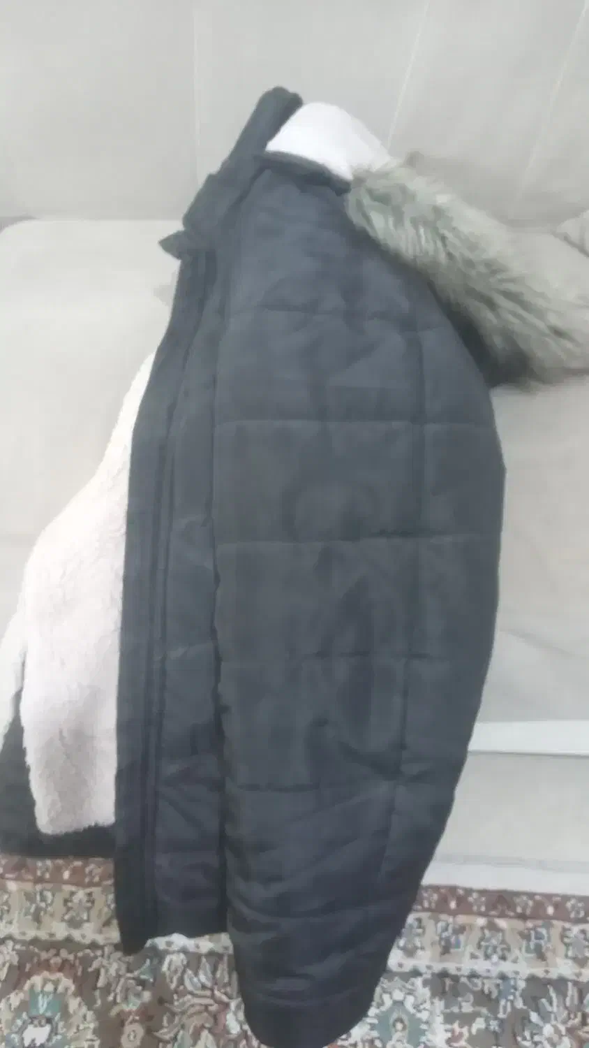 کاپشن مردانه کلاه دار داخل خز درحد نو|لباس|ماهدشت, |دیوار