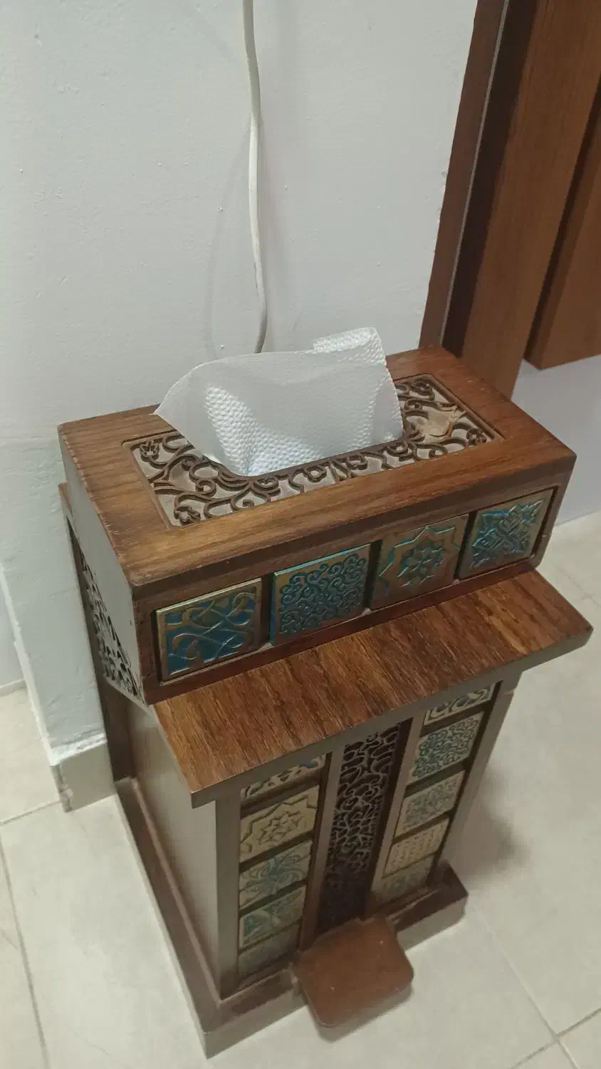 ست سطل و جا دستمالی|صنایع دستی و سایر لوازم تزئینی|گرگان, |دیوار