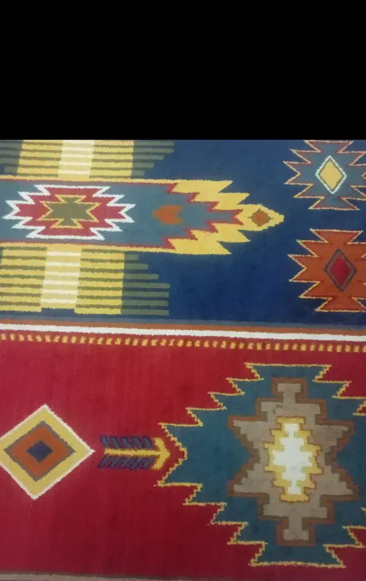 گلیم فرش 9 متریطرح سنتی|گلیم، جاجیم، گبه|کوهدشت, |دیوار