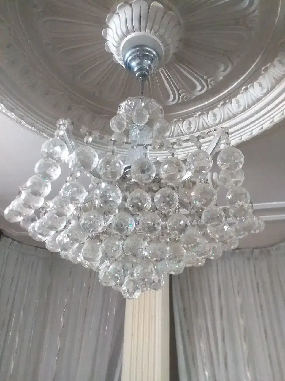 لوستر کریستالی سالم|لوستر و چراغ آویز|مشهد, سعد آباد|دیوار