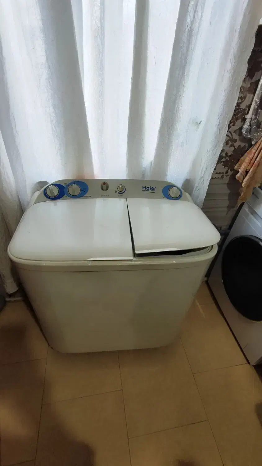 ماشین لباسشویی دوقلو کاملا سالم|ماشین لباسشویی و خشک‌کن لباس|رشت, رشتیان|دیوار