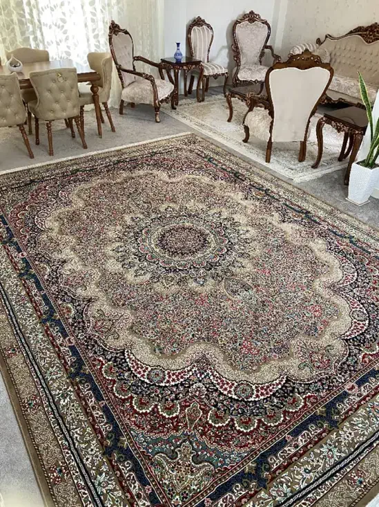 فرش ۱۲ متری زمرد مشهد در حد نو|فرش|جم, |دیوار