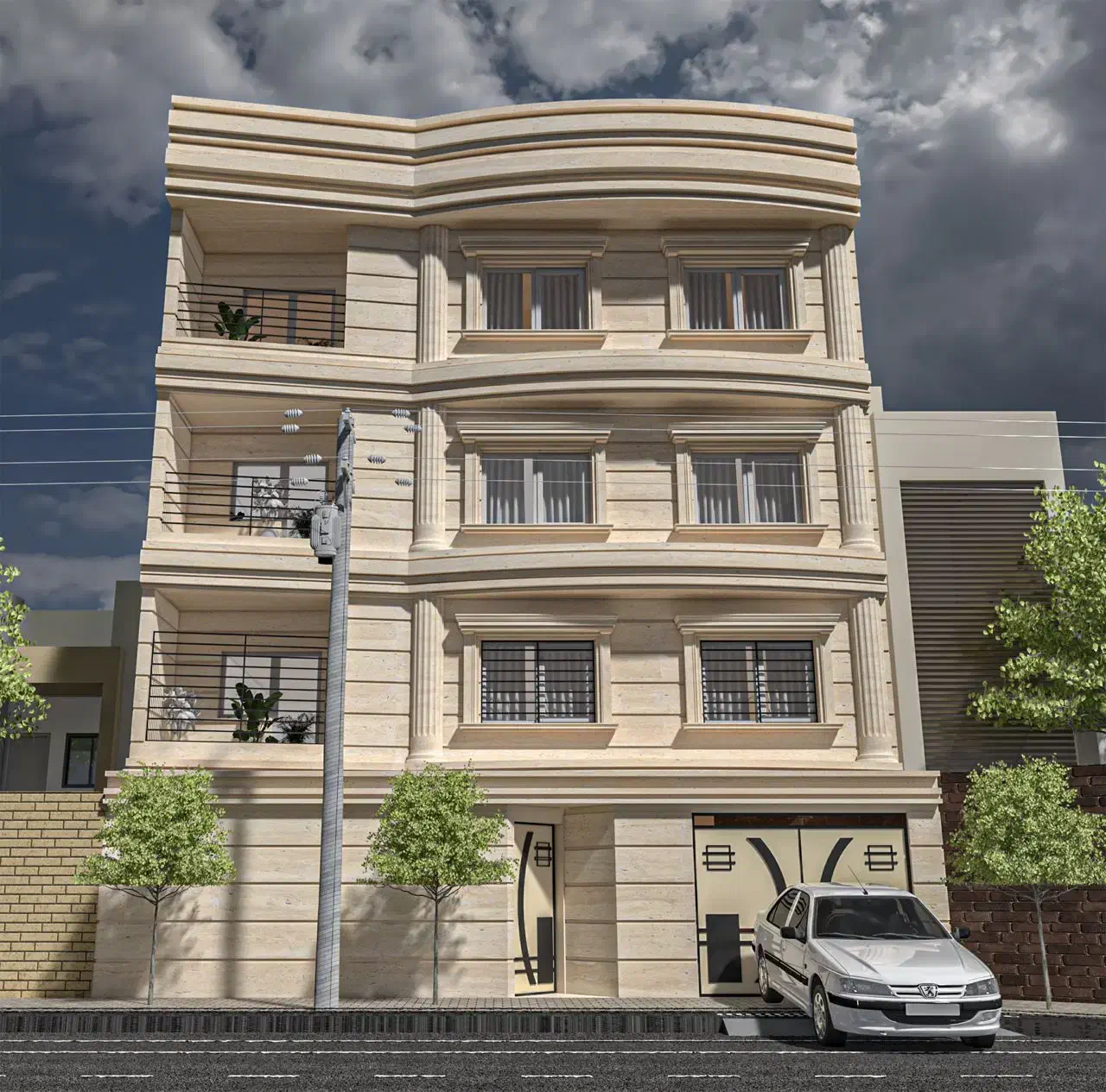 سنگ کاری ساختمان|خدمات پیشه و مهارت|گنبد کاووس, |دیوار