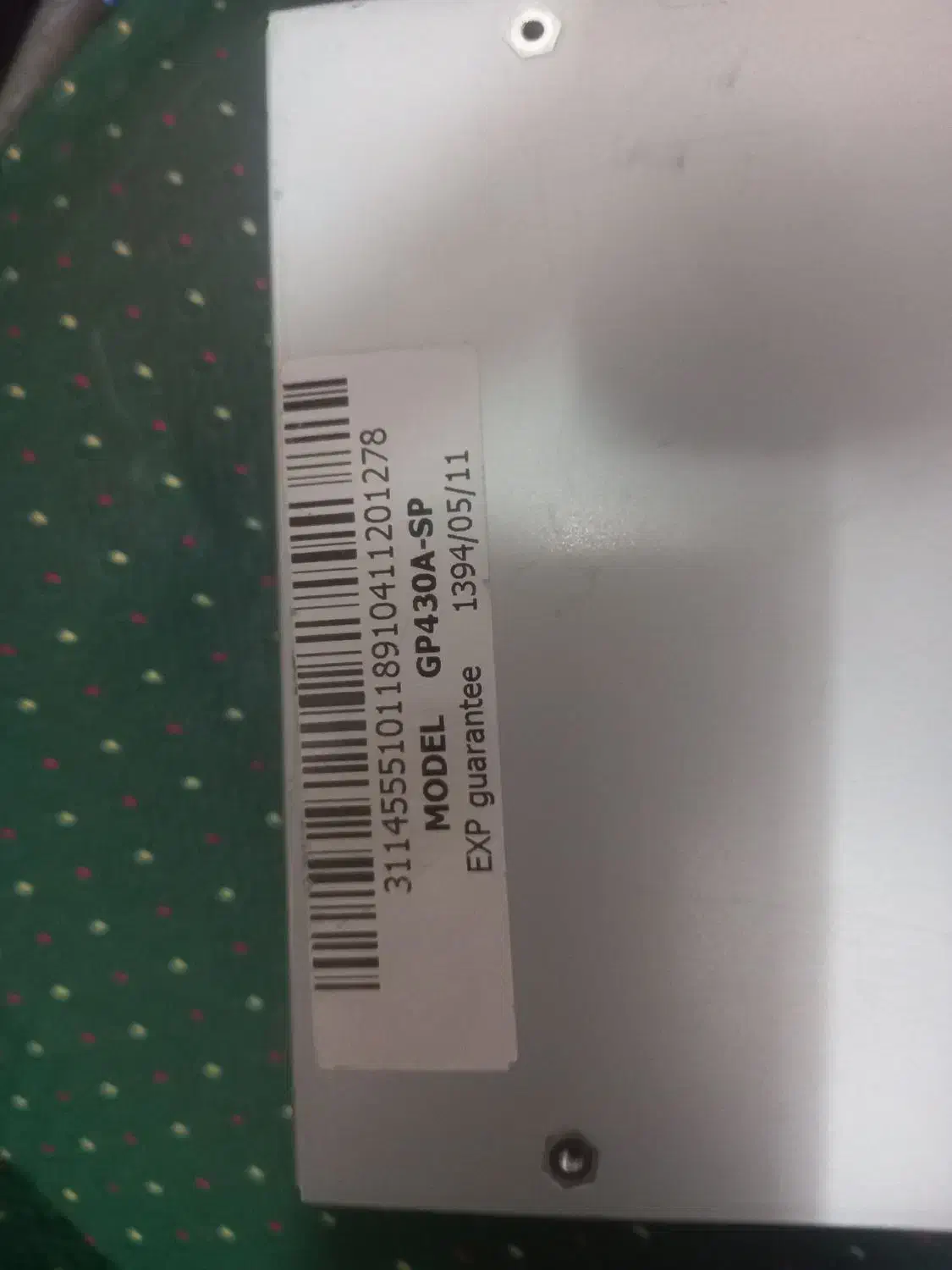 پاور ۴۳۰وات گرین|قطعات و لوازم جانبی رایانه|کاشان, فاز ۱ ناجی آباد|دیوار