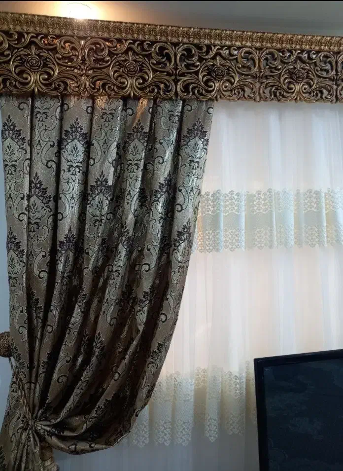 پرده همراه کتیبه ومیل پرده|پرده، رانر، رومیزی|لنگرود, |دیوار