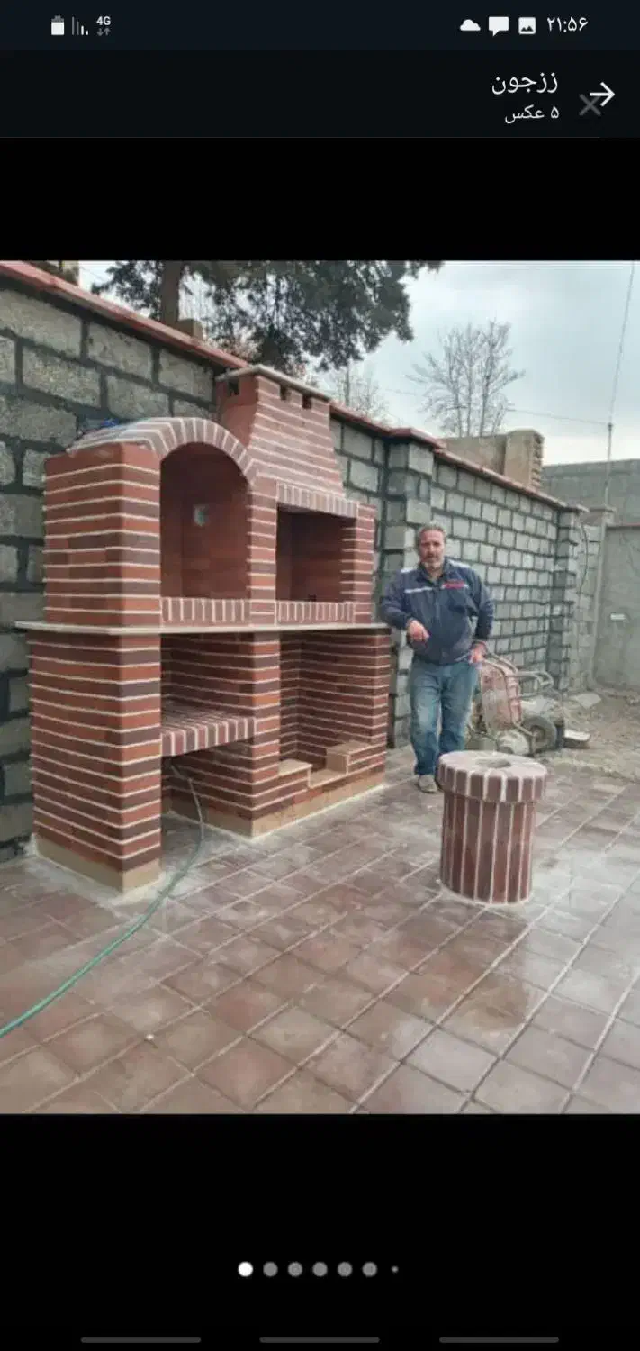 سنگکاری وکاشیکاری|خدمات پیشه و مهارت|هشتگرد, فاز ۱ مهستان|دیوار