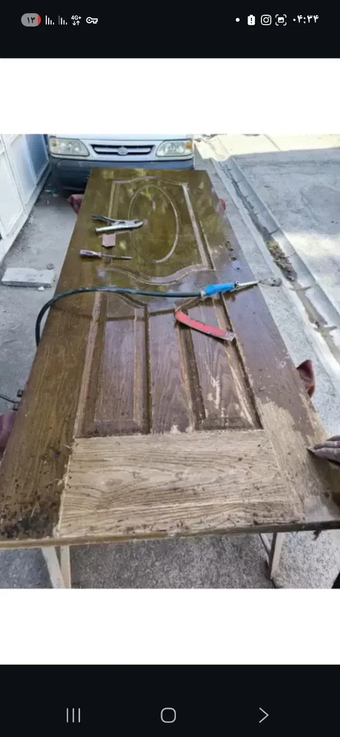 تعمیرات مبلمان درب چوبی رویه کوبی  رنگ‌کاری|خدمات پیشه و مهارت|قم, آزادگان|دیوار