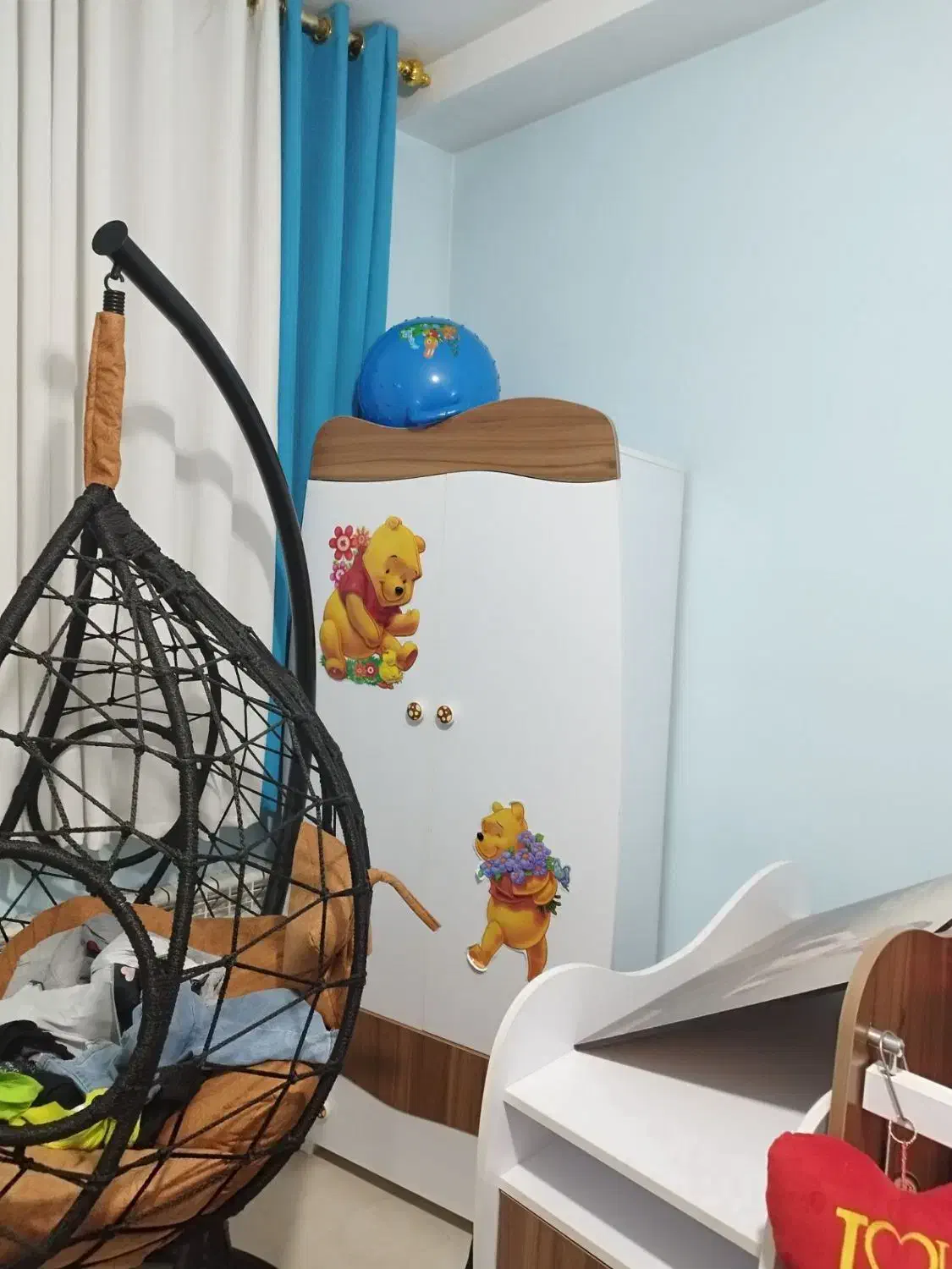 تخت کودک به همراه کمد۳تیکه|تخت و صندلی بچه|کرمانشاه, |دیوار