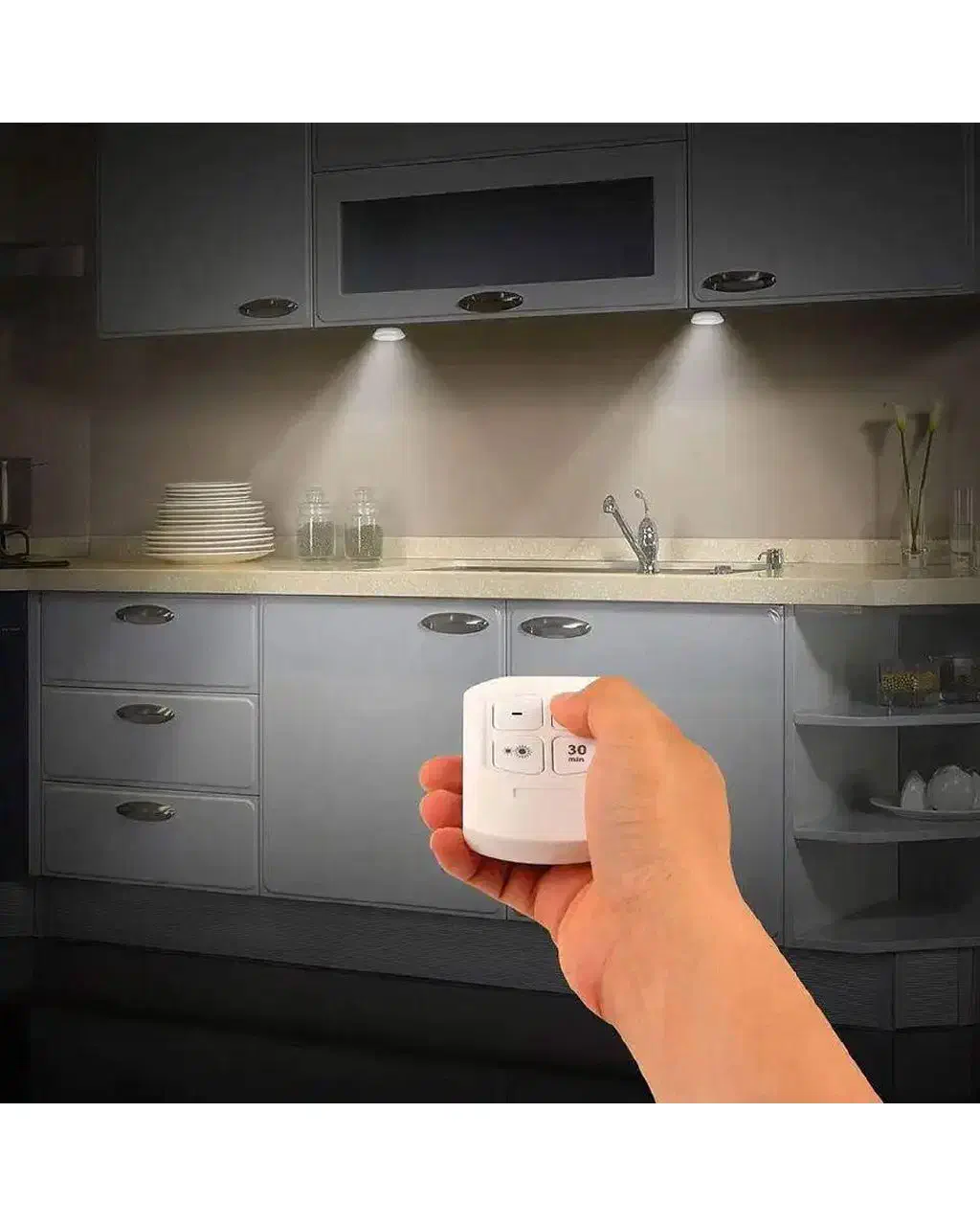 چراغ LED سه تایی ریموت دار|لامپ و چراغ|بروجرد, |دیوار