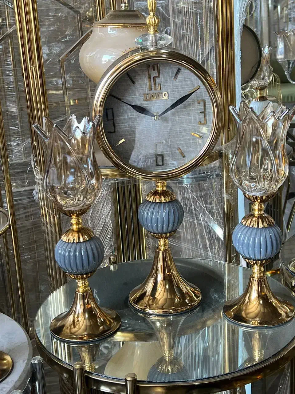 ست شمعدان و ساعت|ساعت دیواری و تزئینی|تبریز, |دیوار