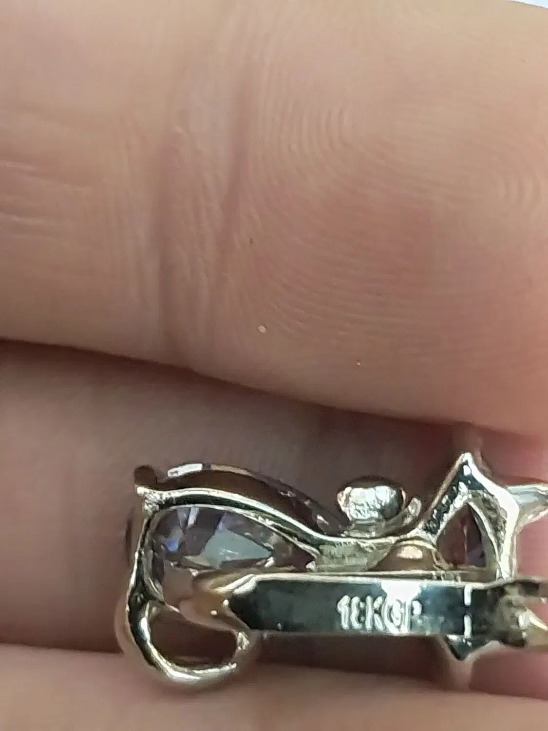 نیم ست آمیتیس روکش طلا سفید|جواهرات|تهران, امیر بهادر|دیوار