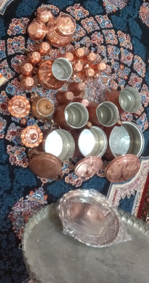 ظروف مسی|ظروف سرو و پذیرایی|فارسان, |دیوار
