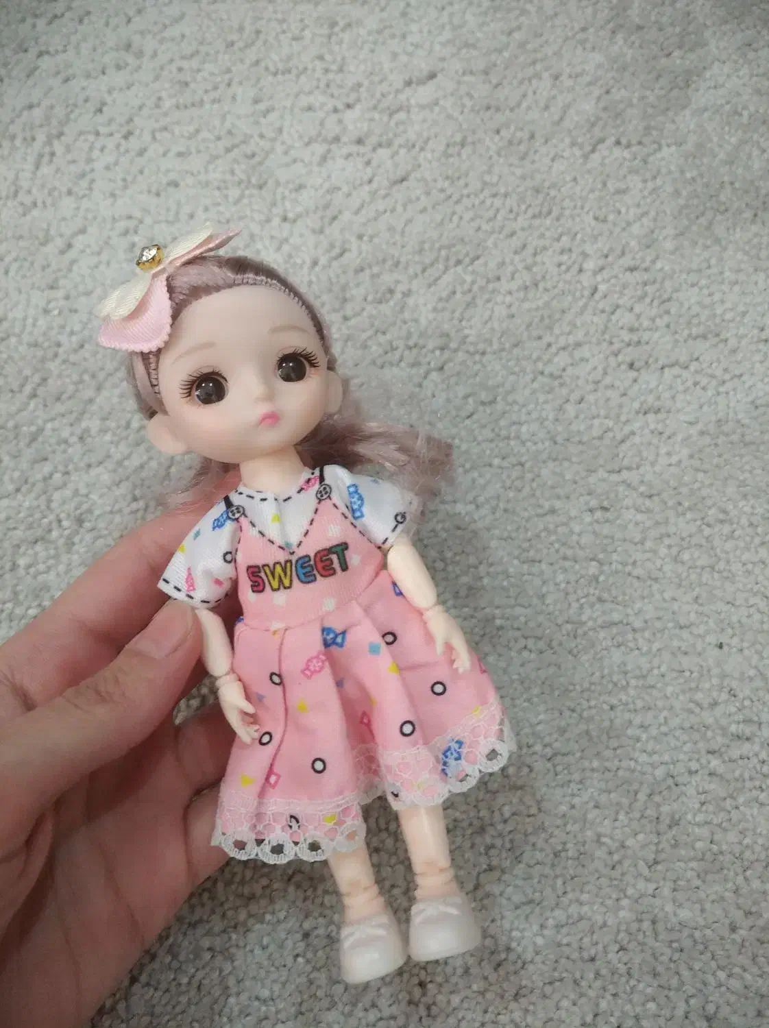 عروسک دختر مفصلی چشم تیله ای|اسباببازی بچه|تهران, نبی اکرم|دیوار