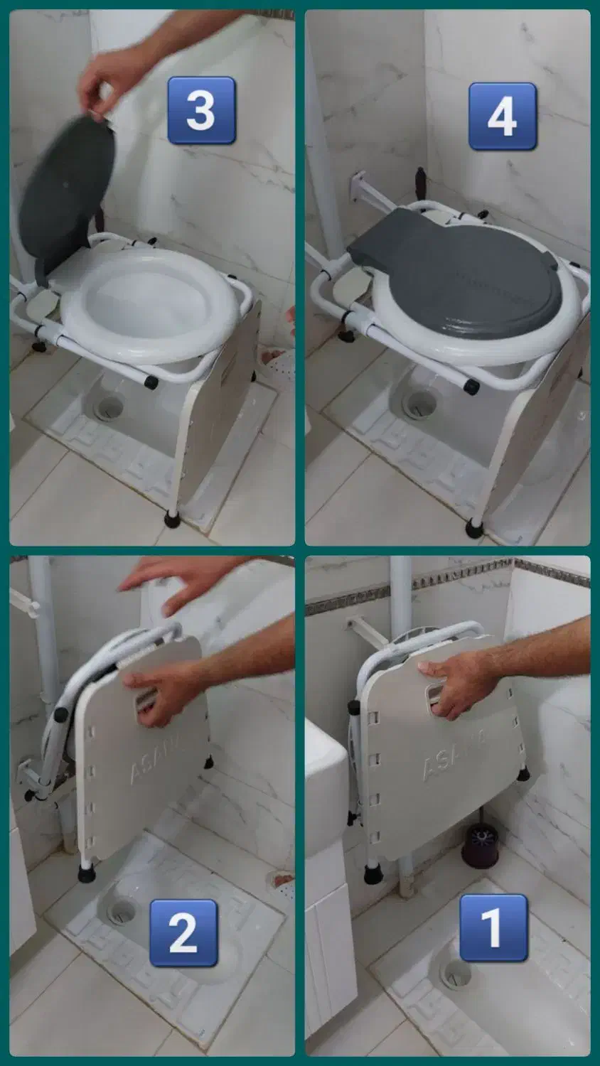 توالت فرنگی سیار، تاشو و دیواری با ضمانت و ارسال|لوازم سرویس بهداشتی|قم, انسجام|دیوار