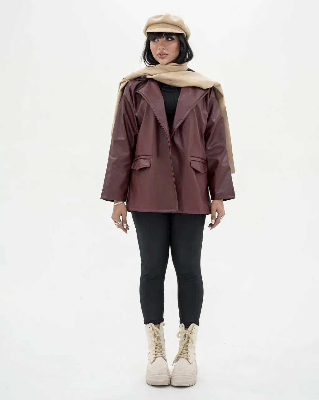 کت چرم زنانه|لباس|ایزدشهر, |دیوار