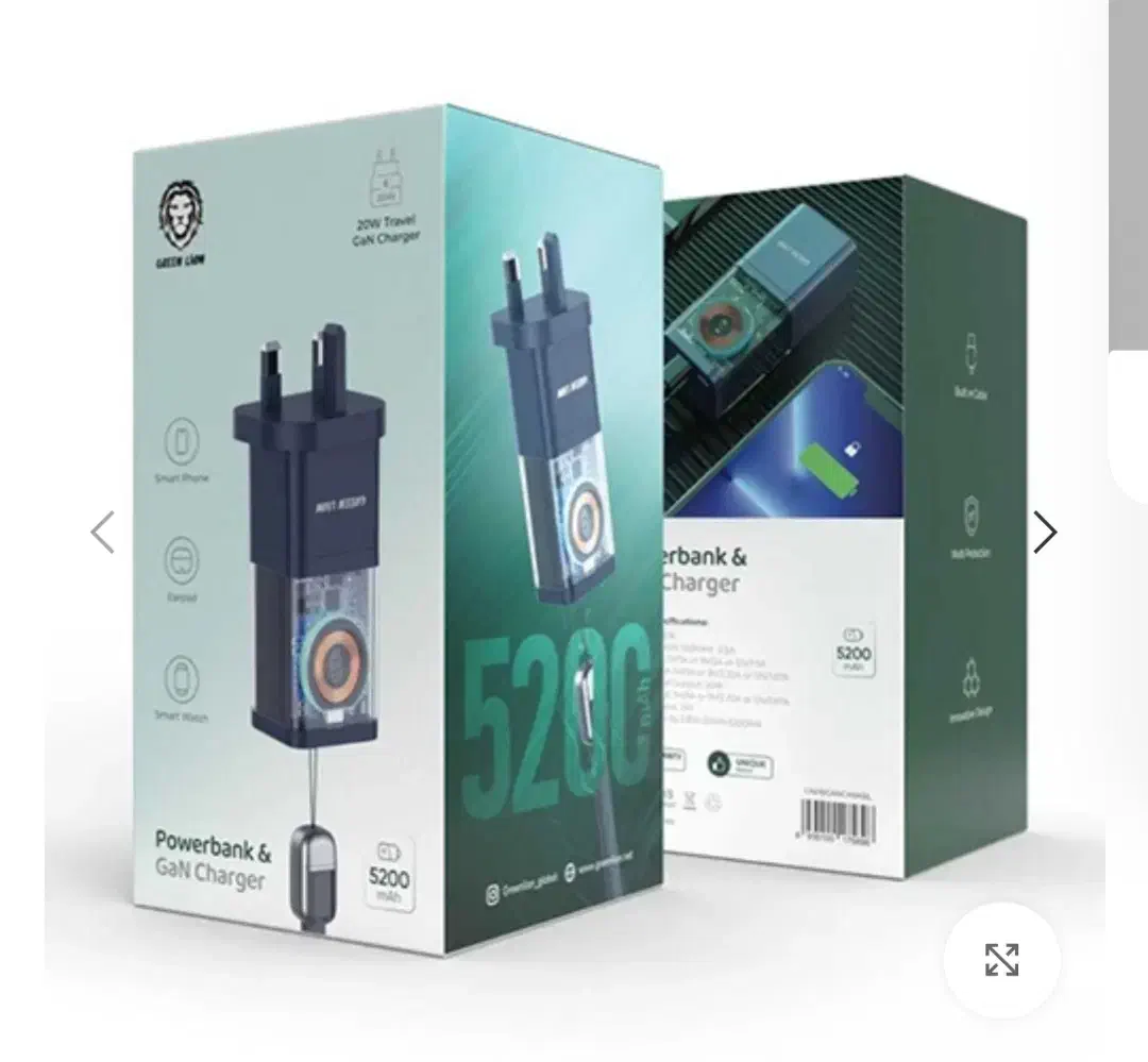 پاوربانک گرین لاین 5200|لوازم جانبی موبایل و تبلت|قم, عمار یاسر|دیوار