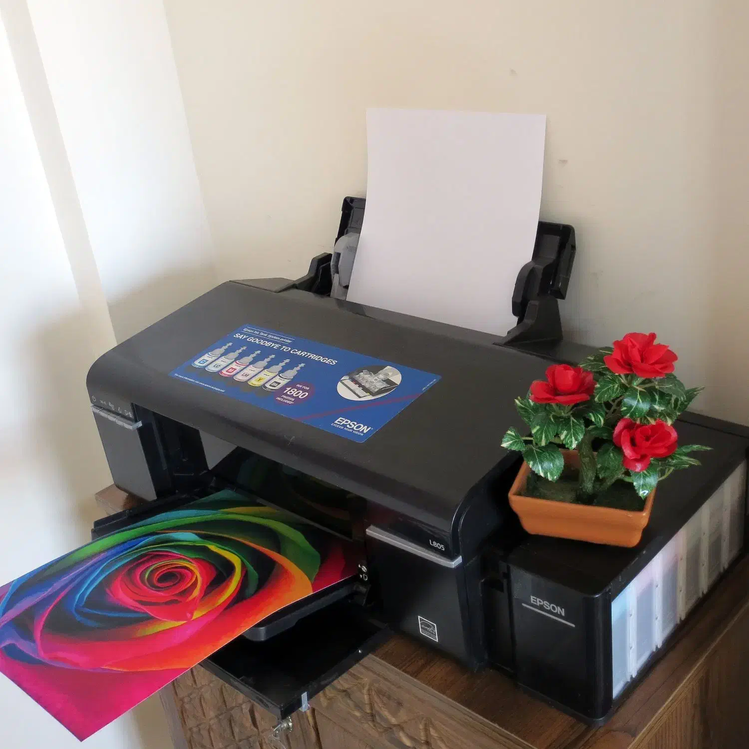 پرینتر رنگی epson L805 وای فای دار|پرینتر، اسکنر، کپی، فکس|تبریز, |دیوار