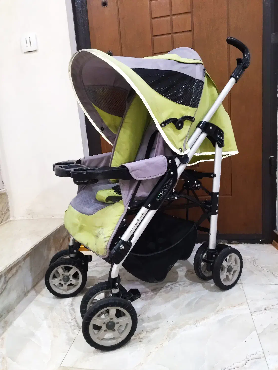 کالسکه مسافرتی کاپلا اصل کره ای عصایی بسیارمحکم|کالسکه و لوازم جانبی|تهران, دهکده المپیک|دیوار