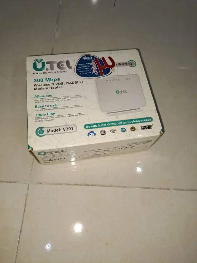 مودم یوتل مدل v301|مودم و تجهیزات شبکه|اندیشه, شهرک المهدی|دیوار