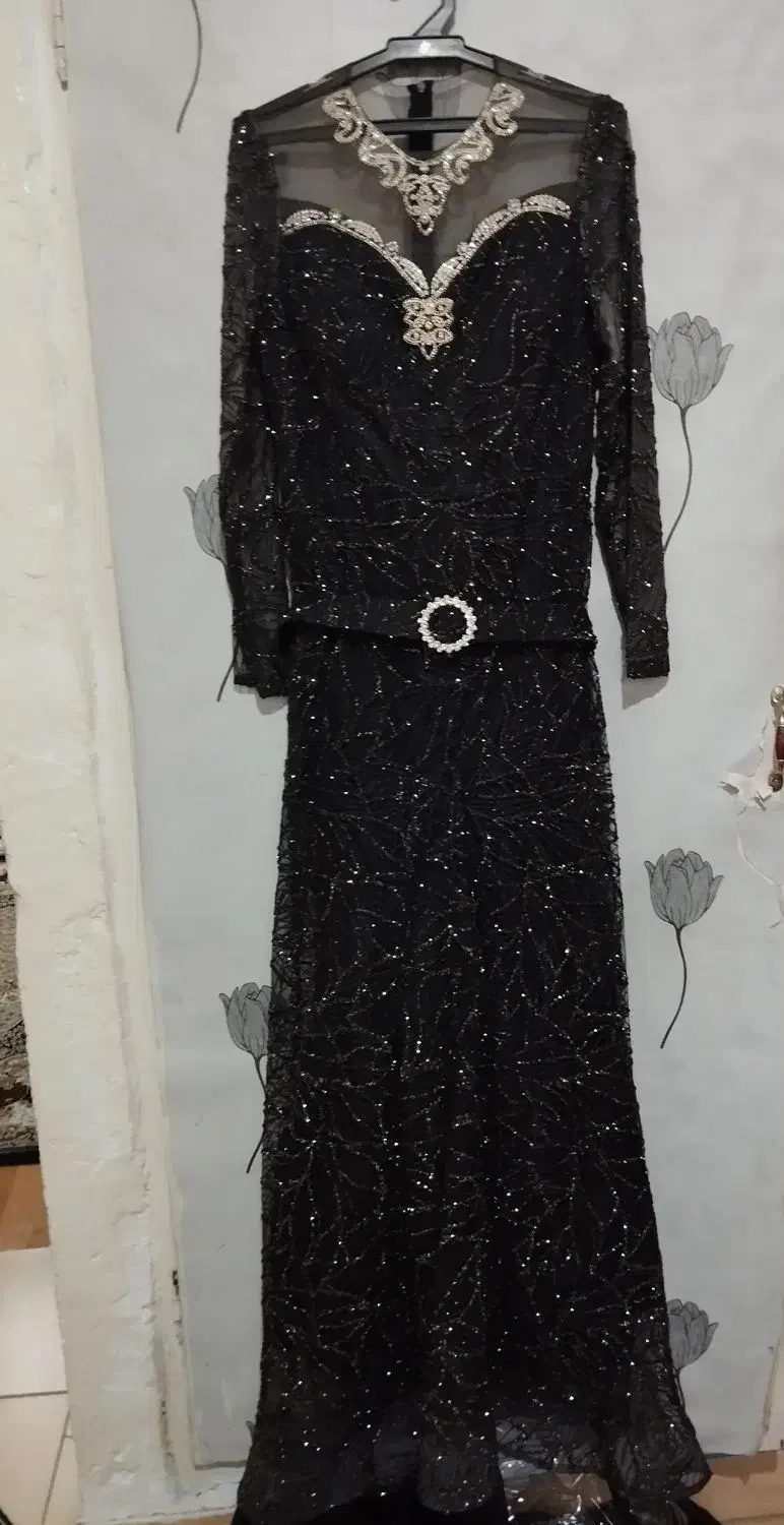 لباس مجلسی زنانه سنگ دوزی شده سایز۴۲|لباس|گلستان (تهران), |دیوار