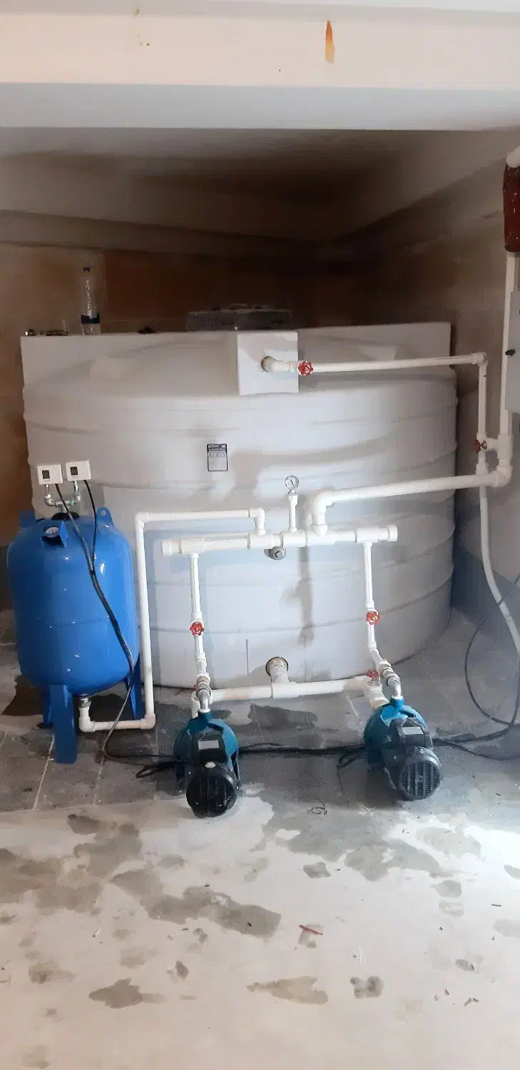 لوله کشی ونصب پمپ ومنبع|خدمات پیشه و مهارت|چمستان, |دیوار