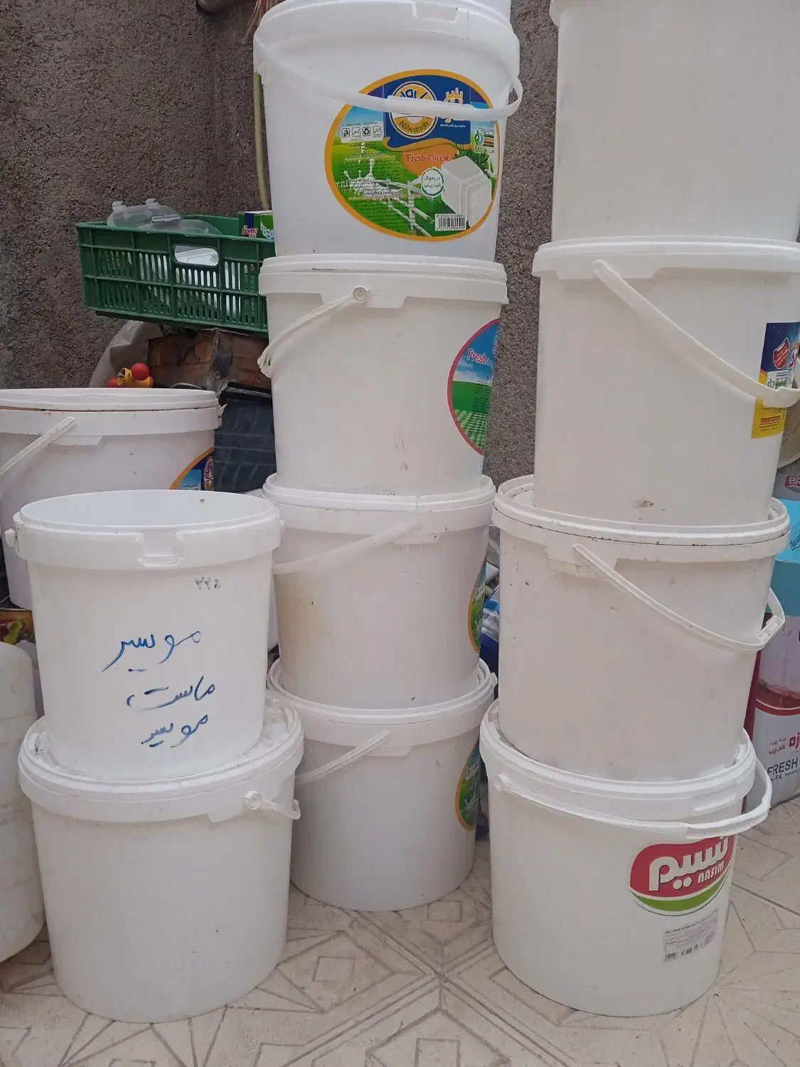 سطل پنیر|ظروف نگهدارنده، پلاستیکی، یک‌بارمصرف|نیشابور, شهرآرا|دیوار