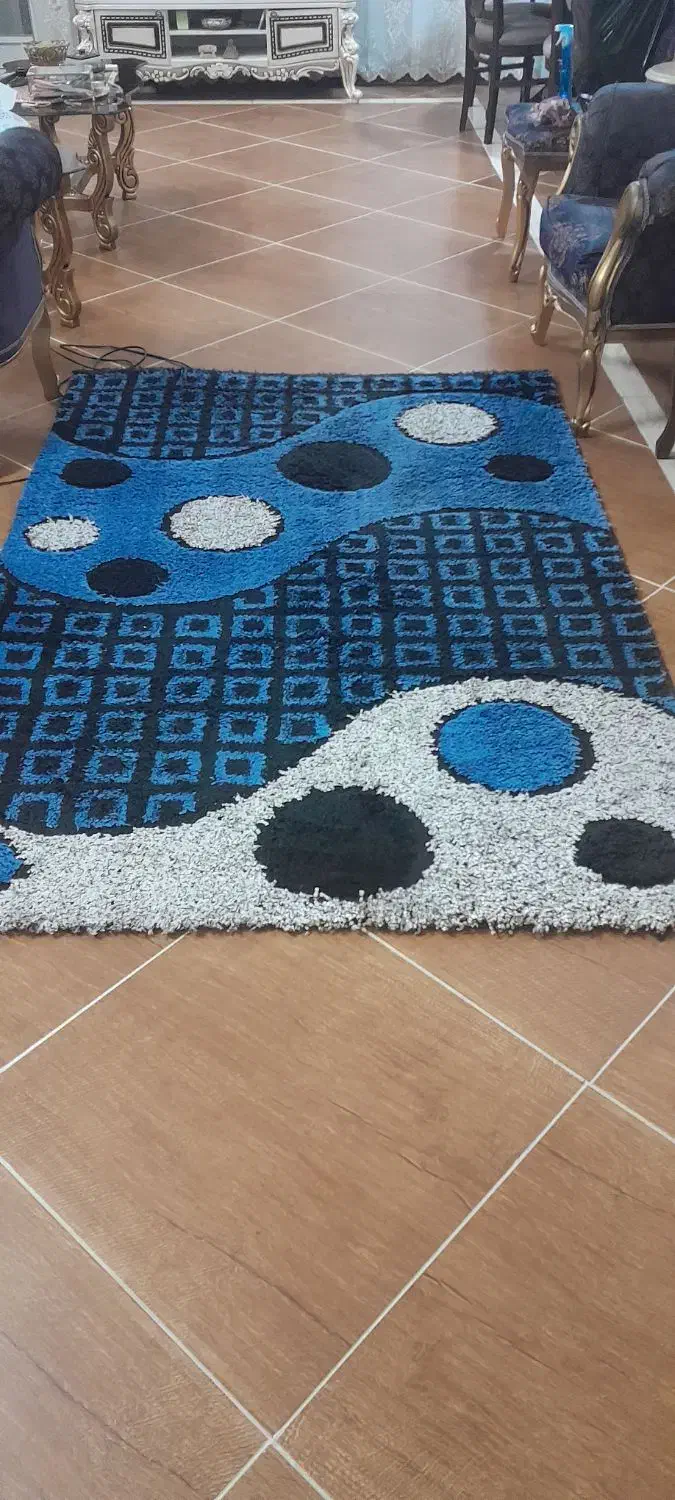 گلیم چهارمتری رنگ ابی|گلیم، جاجیم، گبه|قم, آزادگان|دیوار