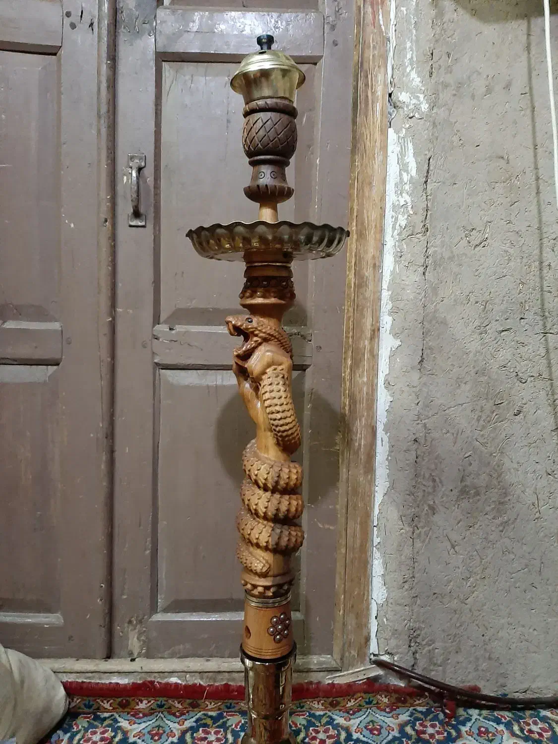 قلیان چوبی اکبند|زیورآلات و اکسسوری|گلپایگان, |دیوار