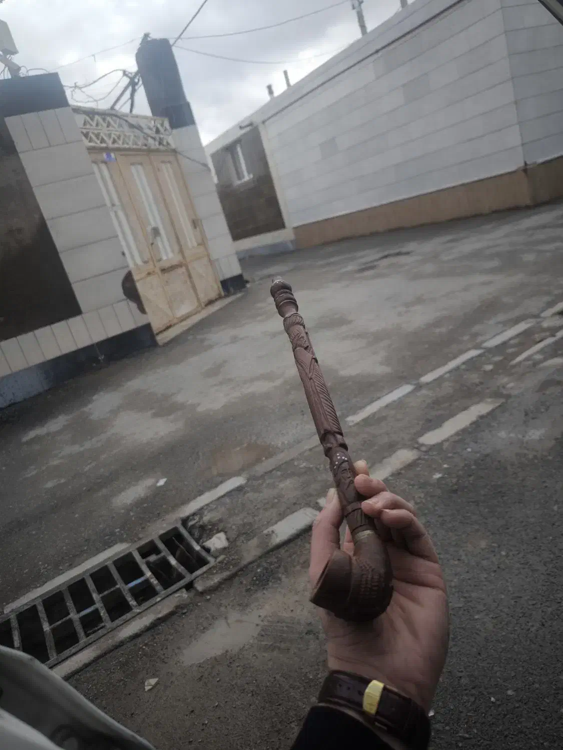 چپق یا پیپ|کلکسیون اشیاء عتیقه|کاشمر, |دیوار