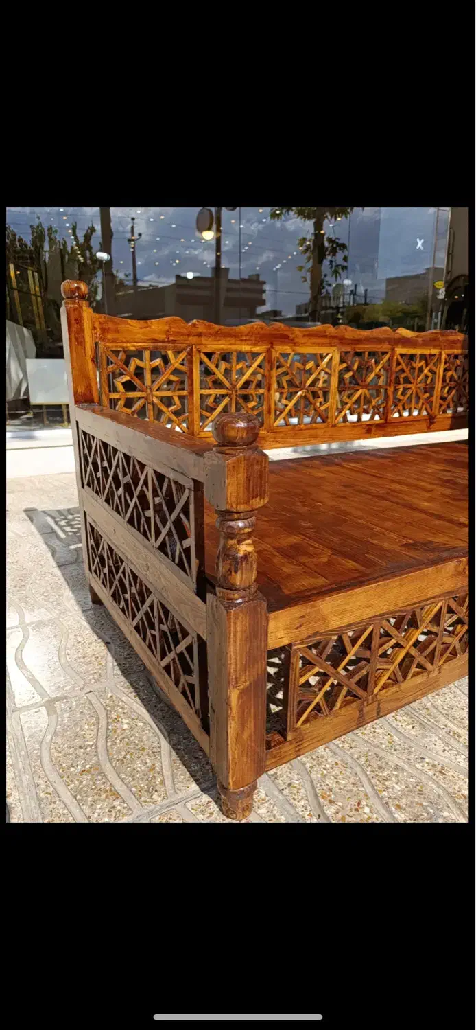 تولید و پخش تخت سنتی گره چینی چوب روس|مبلمان خانگی و میز عسلی|ملایر, |دیوار