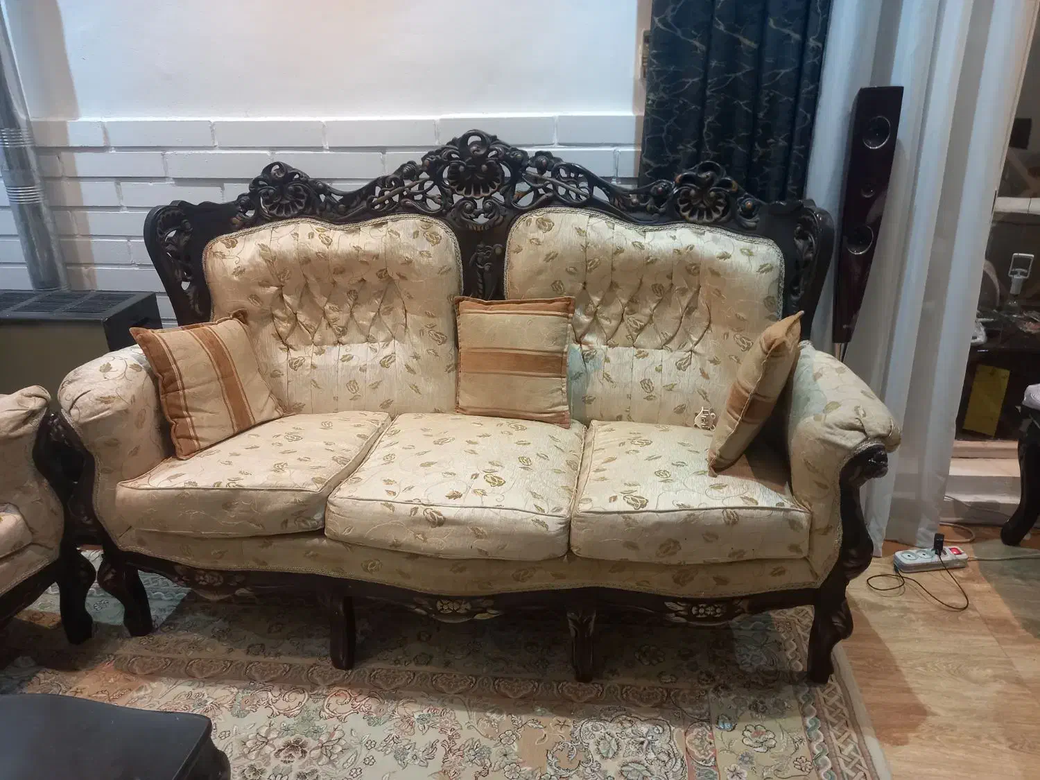 مبل استیل ۷نفره با میزنهارخوری|مبلمان خانگی و میز عسلی|محمودآباد, |دیوار