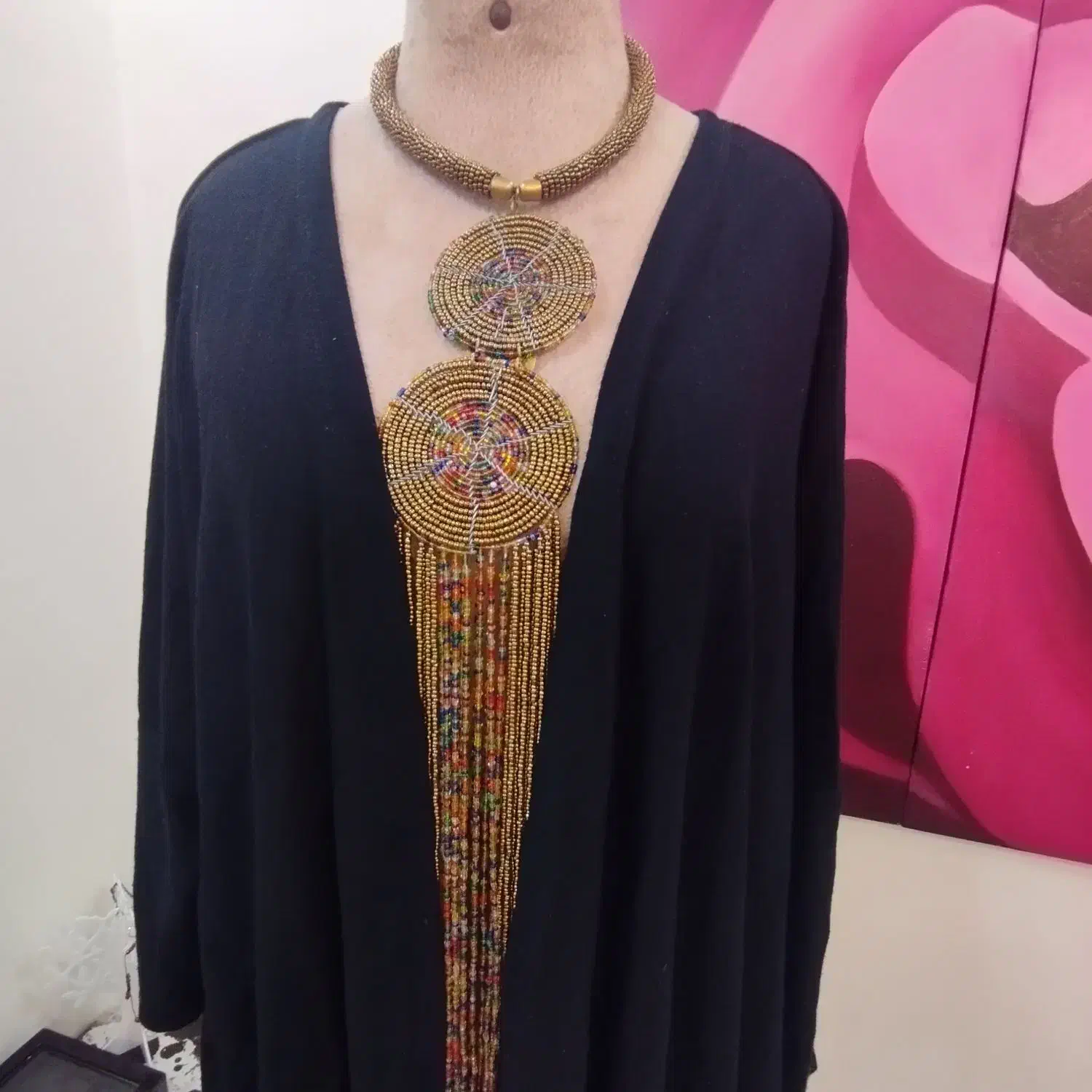 مانتو مشکی تریکو پاییزه درحدنو تاسایز42|لباس|تهران, بنی‌هاشم|دیوار