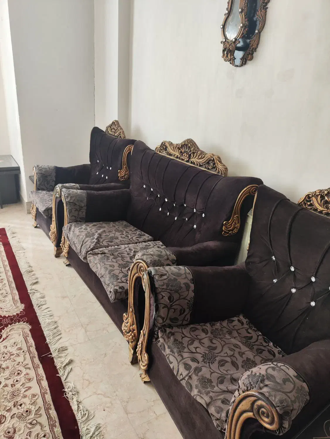 مبل هفت نفره با عسلی|مبلمان خانگی و میز عسلی|برخوار, |دیوار