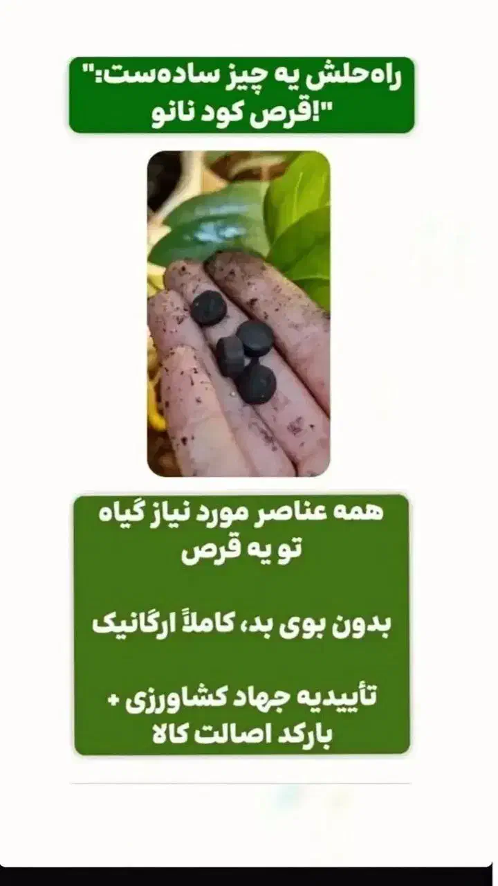 قرص کود ارگانیک|گل و گیاه طبیعی|زنجان, |دیوار