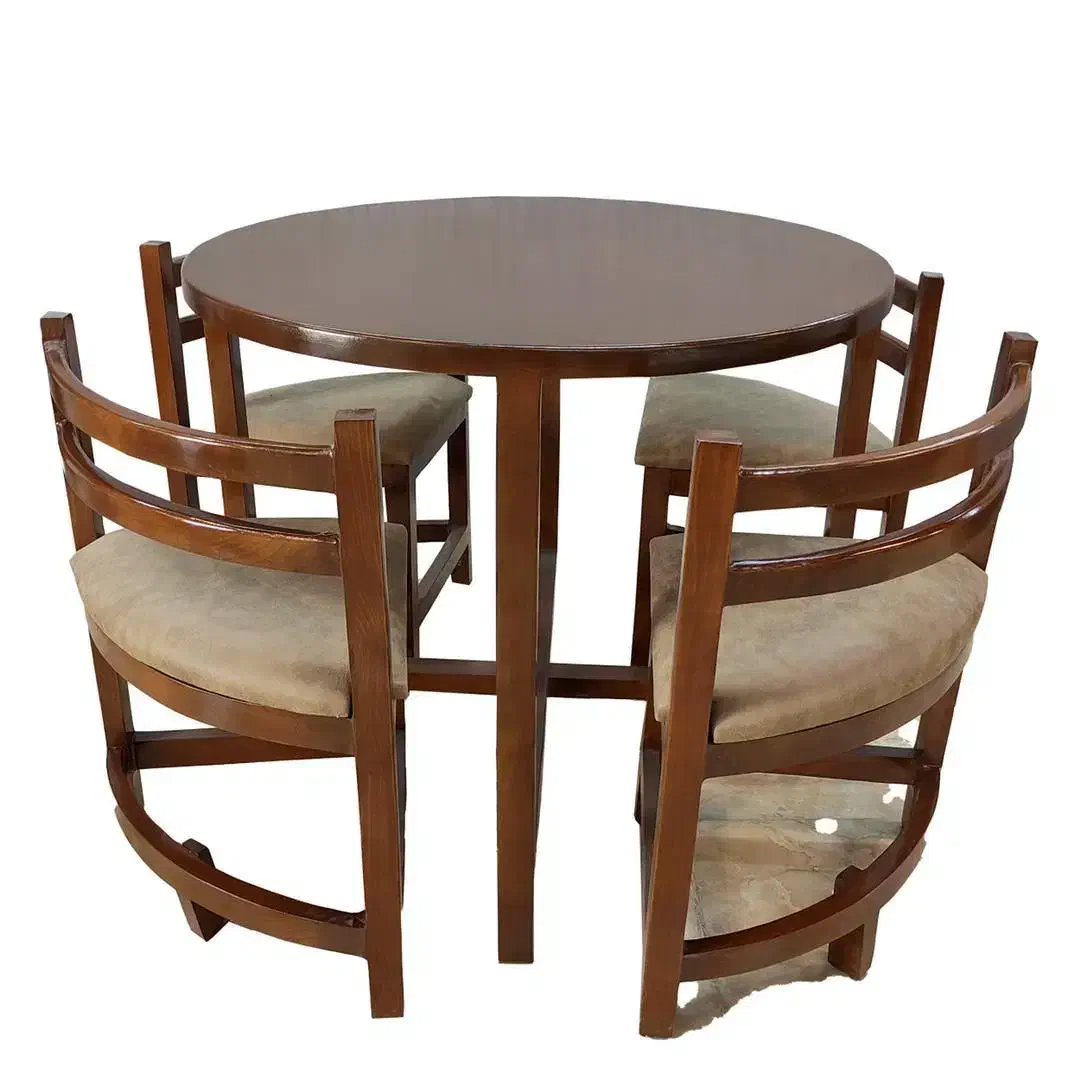 میز ناهار خوری گرد چوبی|میز و صندلی غذاخوری|اصفهان, کساره|دیوار