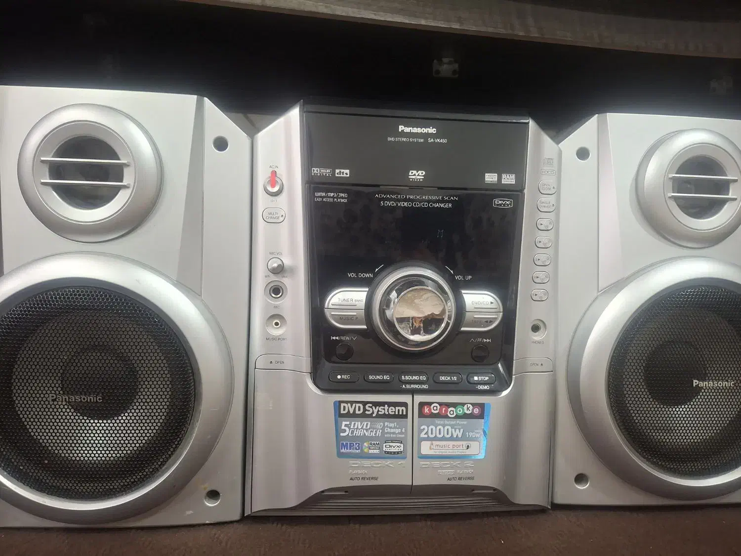 ضبط و باند پاناسونیک اصل|سیستم صوتی خانگی|سمنان, |دیوار