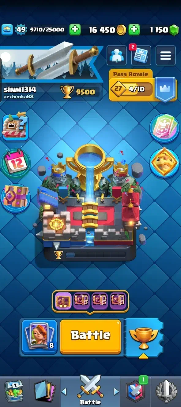 فروش اکانت کلش رویال|کنسول، بازی ویدئویی و آنلاین|قزوین, |دیوار