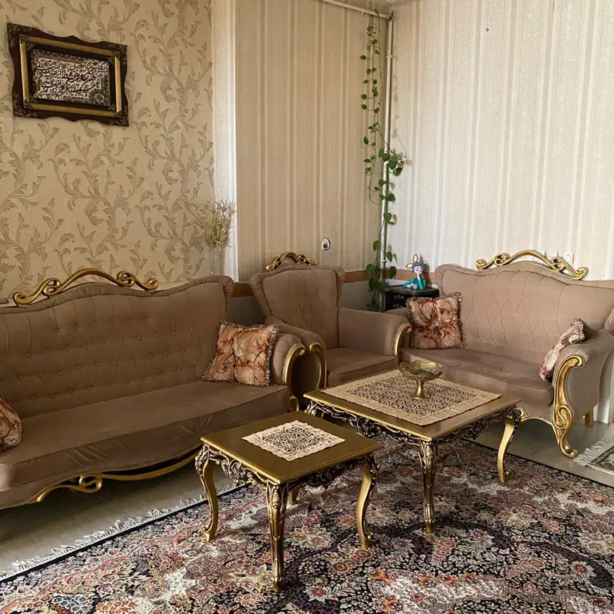 مبل هفت نفره چوب راش|مبلمان خانگی و میز عسلی|کرمانشاه, |دیوار