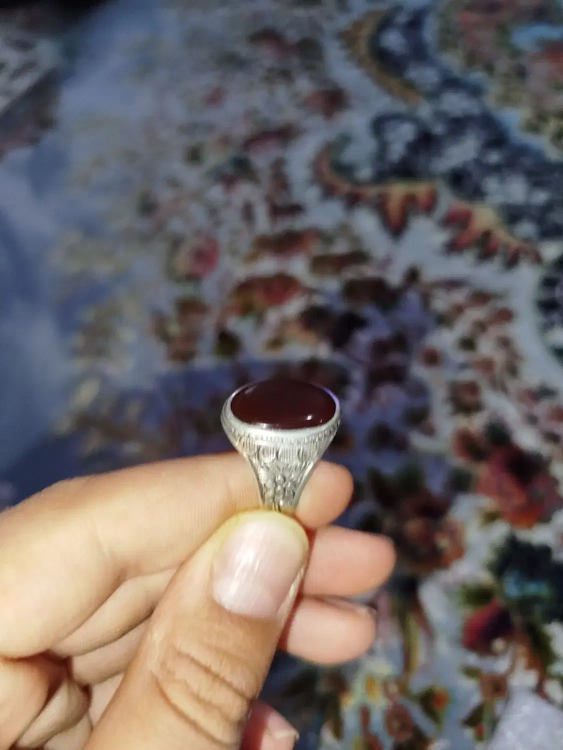 انگشتر عقیق|کلکسیون اشیاء عتیقه|الوند, |دیوار