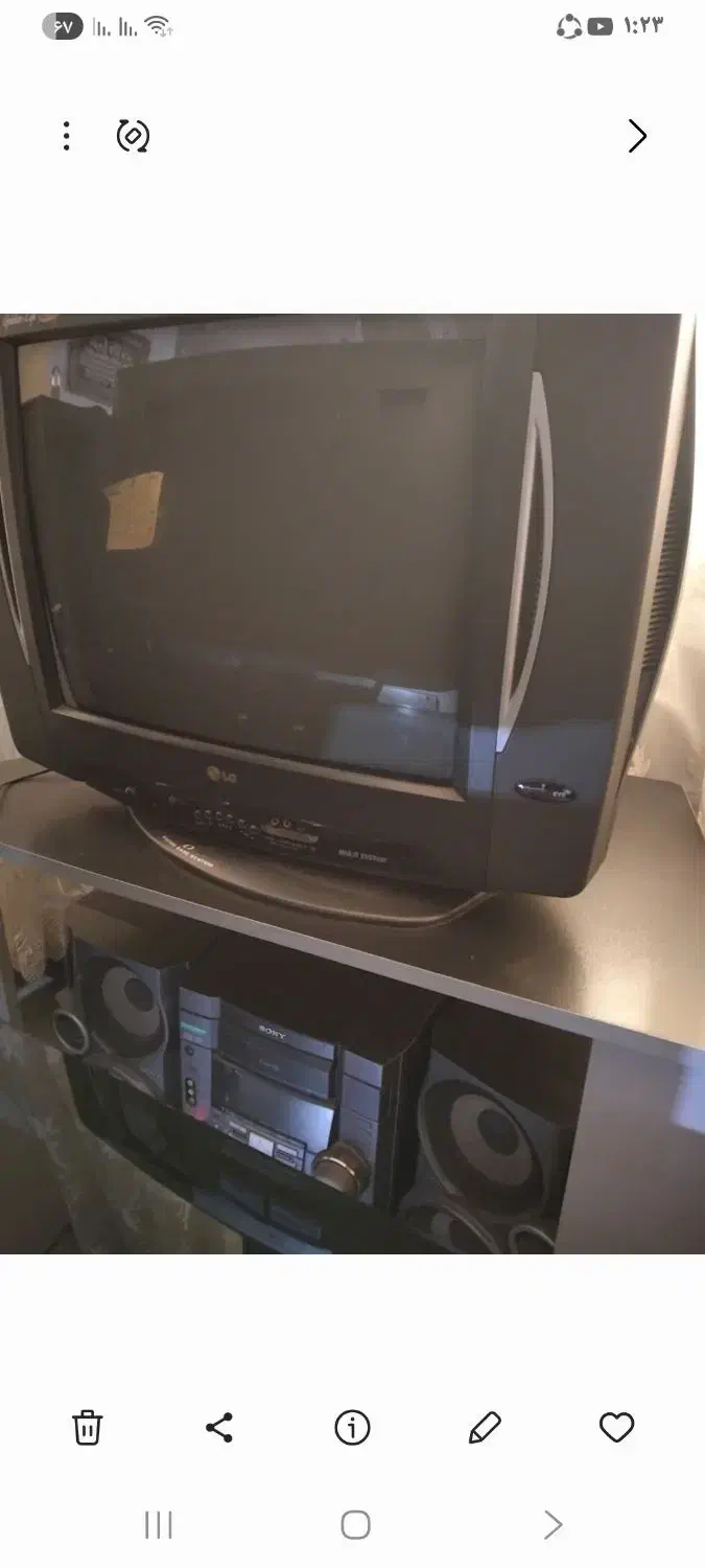 تلویزیون .ضبط.میز چوبی و شیشه ایی|تلویزیون و پروژکتور|گنبد کاووس, |دیوار