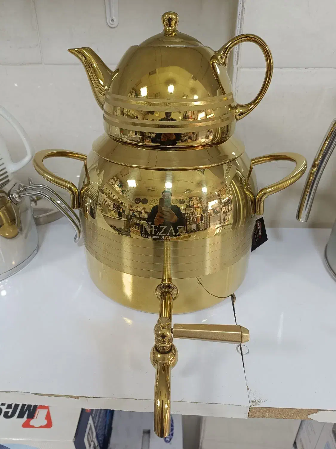 کتری قوری نزاز|قوری، کتری، قهوهساز دستی|مشکیندشت, |دیوار