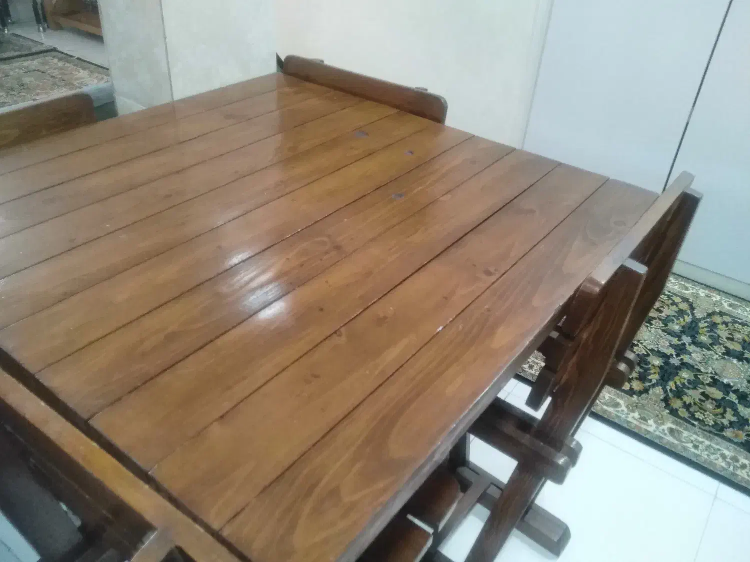 میزنهارخوری چوبی|میز و صندلی غذاخوری|اهواز, سلطانمنش|دیوار