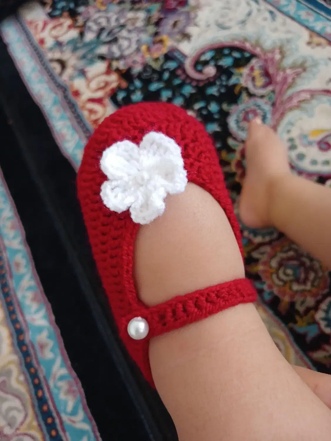 جوراب دخترانه بافتنی|کفش و لباس بچه|اردکان, |دیوار