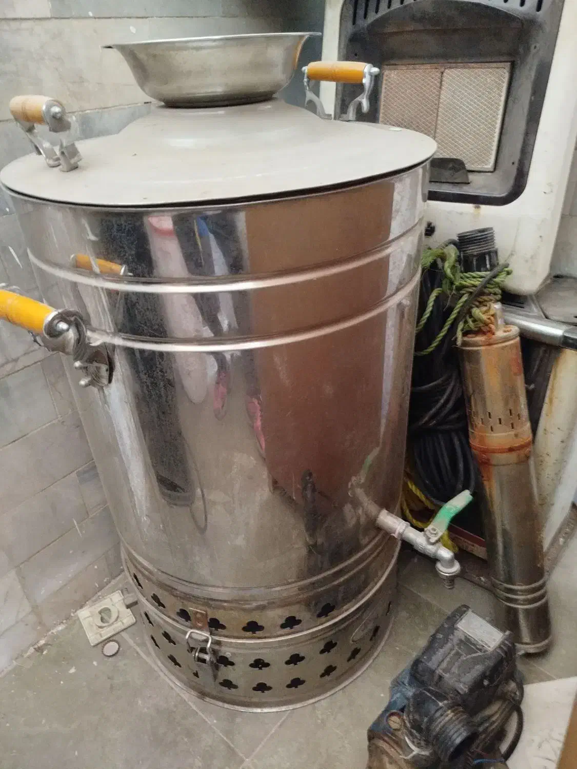 سماور صنعتی گازی بزرگ|سماور، چایساز، قهوهساز|همدان, |دیوار