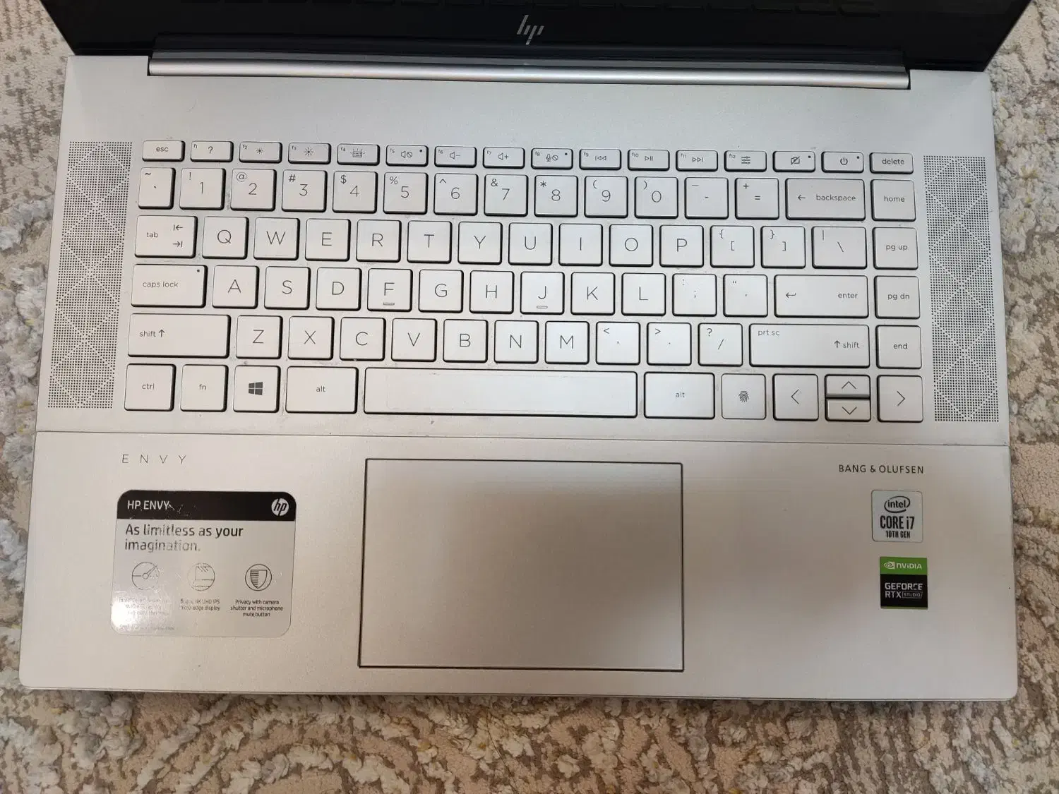 لپ تاپ خونگی لمسی HP i7 10750H باگرافیک۶ 4K|رایانه همراه|اصفهان, شاهزاده ابراهیم|دیوار