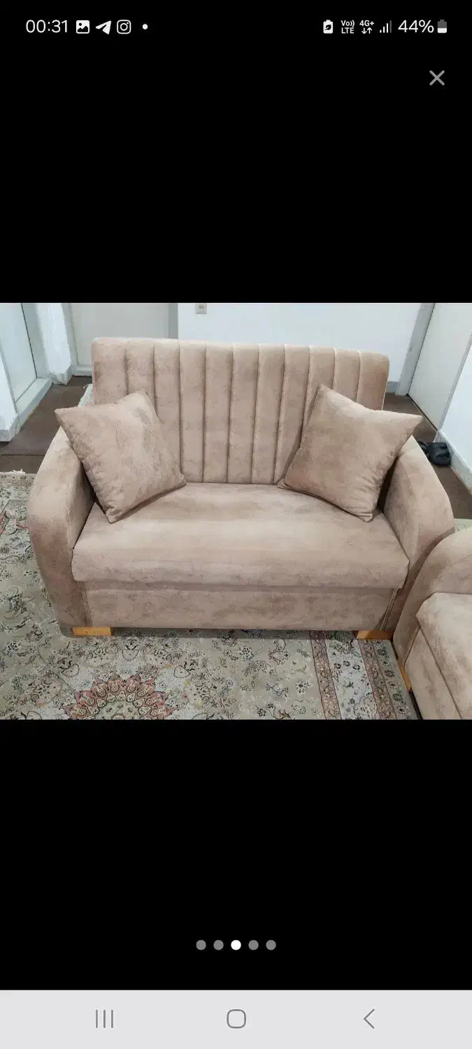 نیم ست 4 نفره مبل اسپرت راحتی پارچه ترک نو|مبلمان خانگی و میز عسلی|رشت, لاکانی|دیوار